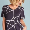 Tani Ivy Swing Tee | Navy Marble | 79811