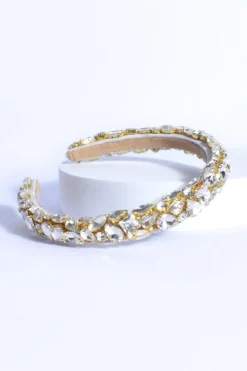Taylor Jewelled Headband | Crystal Cream