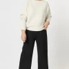 Threadz & Clarity Kimmy Ponti Wide Leg Pant | Black