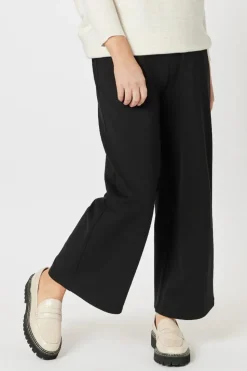 Threadz & Clarity Kimmy Ponti Wide Leg Pant | Black