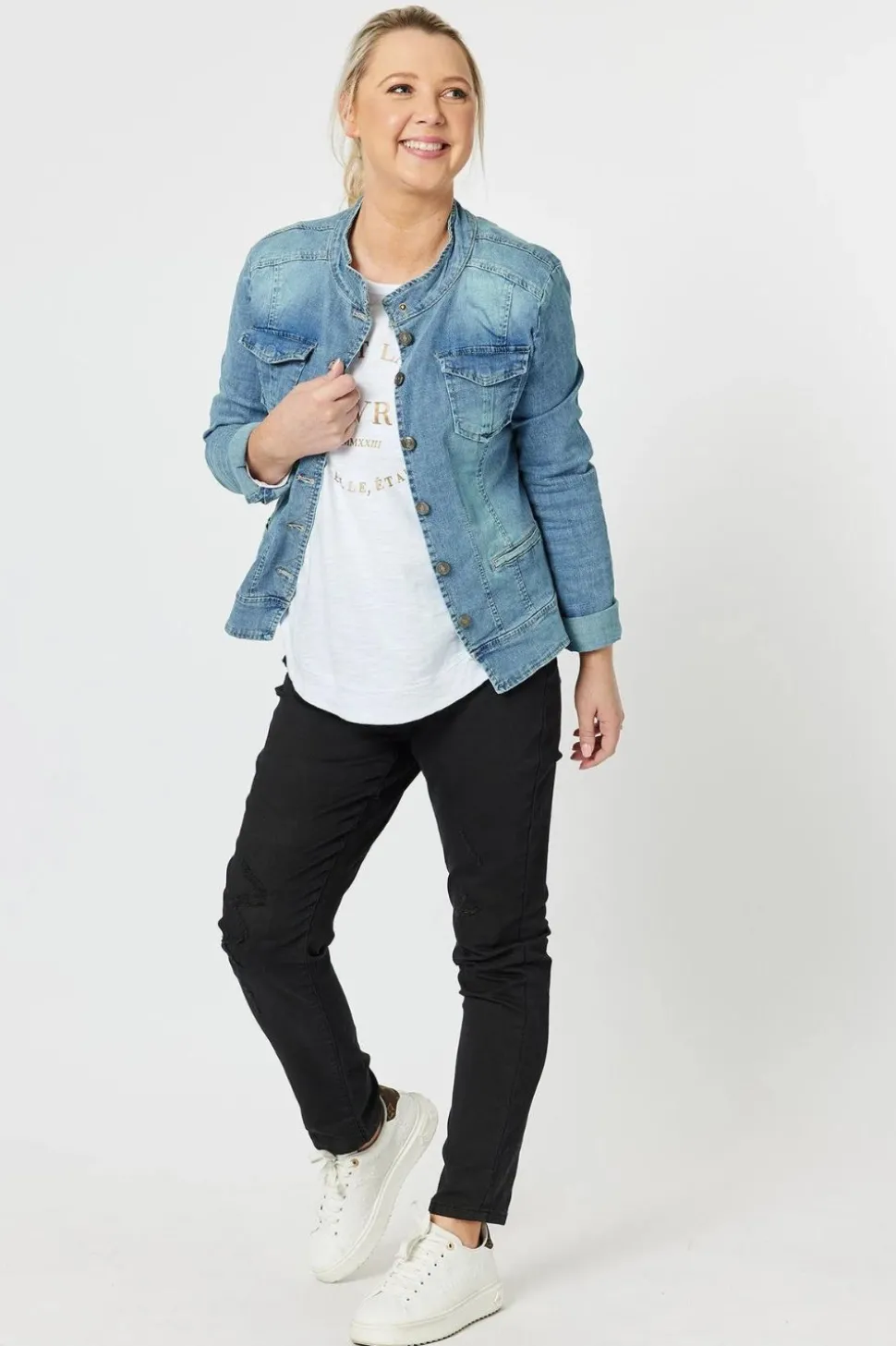 Threadz & Clarity Maggie Denim Jacket | Denim