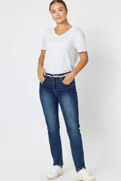 Threadz Sammi Slim Leg Jean | Dark Denim