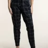 Two T's Check Ponte Panel Pant | Large Check