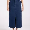 Two T's Denim Skirt | Dark Denim