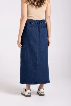 Two T's Denim Skirt | Dark Denim