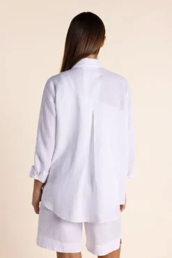Two T's Linen Shirt | White