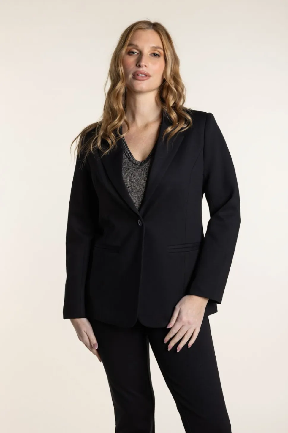 Two T's Ponte Blazer | Black