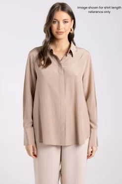 Two T's Silk Shirt | Powder Blue