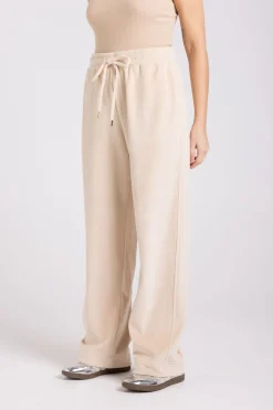 Two T's Velour Pant | Almond