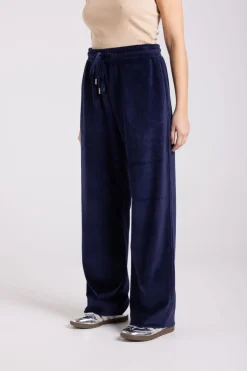Two T's Velour Pant | French Navy