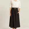 Valora Pima Cotton Skirt | Black