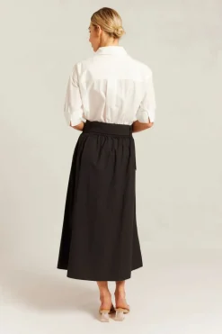 Valora Pima Cotton Skirt | Black