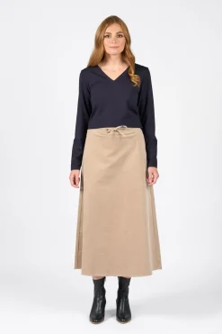 Vassalli Cord Skirt | Oat