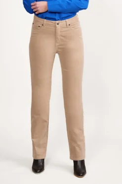 Vassalli Straight Leg Pinwale Cord Pant | Oat