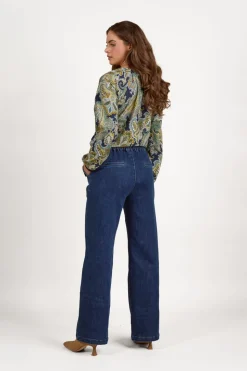 Vassalli Wide Leg Jean | Dark Indigo