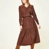 Verge Strike Skirt | Chocolate