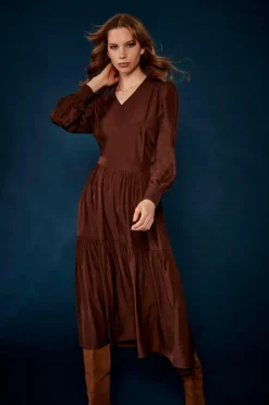 Verge Strike Skirt | Chocolate