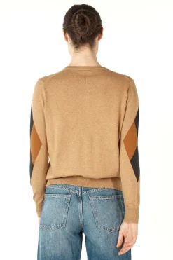 Zaket & Plover Diamond Dapper Cardi | Camel