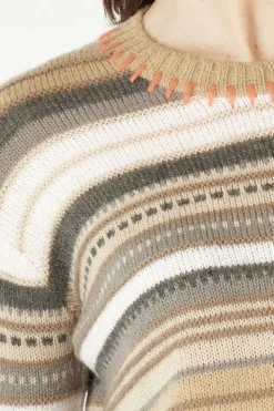 Zaket & Plover Mohair Stripe | Oat