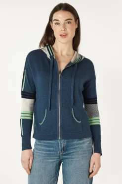 Zaket & Plover Multi Media Hoodie | Denim