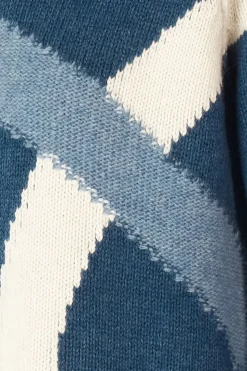 Zaket & Plover Road Map Jumper | Denim