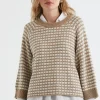 Zaket & Plover Texture Jumper | Camel
