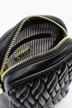 Zjoosh Ava Rouche Cross Body Bag | Black