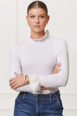 Zjoosh Freya Frill Top | White